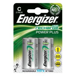 Acumulator 7638900138740, ENERGIZER Power Plus, C, HR14, 1.2V, 2500mAh, 2 pieces