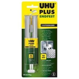 Adeziv epoxidic bicomponent UHU Plus Endfest pentru sarcini grele 2x12 ml