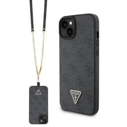 Husa Husă rigidă Crossbody 4G Metal Logo pentru iPhone 15 Plus (6.7") – negru