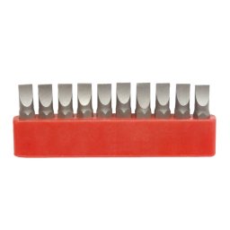 Set biti Varf Surubelnita Cr-V dreapta - 10 buc 6 x 25 mm Evotools 605114