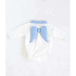 Camasa body David alb cu bleu