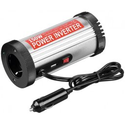 invertor de tensiune cu usb, 12v - 220v, 150w, goobay