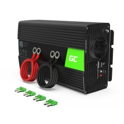 invertor de tensiune 12v - 230v, 1000w, sinus pur, inv09, greencell