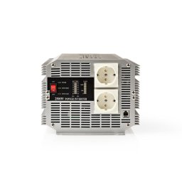 invertor de tensiune nedis 12 v dc - 230 v ac 2500 w 2x schuko