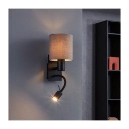 Eglo 900701 - Lampă LED flexibilă PASTERI 1xE27/40W/230V + LED/3,8W maro