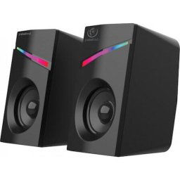 Set 2 boxe POP, Rebeltec, 12V, USB, 120 x 75 x 75 mm, Negru