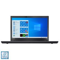 Laptop Lenovo ThinkPad T470, Intel Core i5-6300U, 2.40 GHz, HDD: 256 GB, RAM: 16 GB, video: Intel HD Graphics 520, webcam