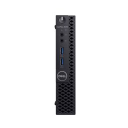 Dell, OPTIPLEX 3070, Intel Core i3-9100, 3.10 GHz, HDD: 256 GB SSD, RAM: 16 GB, video: Intel HD Graphics 630, USFF