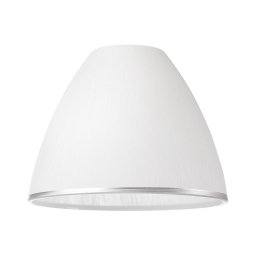 Sticlă de schimb pentru candelabru și aplică de perete RETRO, ANTICO, pentru soclu E27, diametru 13 cm, alb/argintiu