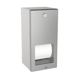 Suport pentru 2 role de hârtie igienică, KWC, Rodan, cu sistem de blocare, inox
