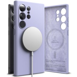Husa RINGKE SILICONE MAGNETIC MAGSAFE GALAXY S24 ULTRA LAVANDER