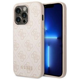 Husa Guess GUHCP14XG4GFPI iPhone 14 Pro Max 6,7" różowy/pink hard case 4G Metal Gold Logo