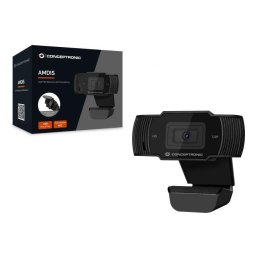 Camera web Webcam AMDIS 720P -HD Webcam+Microphone, Negru