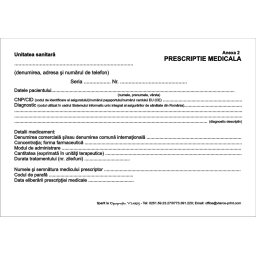 Prescriptie medicala autocopiativa valabila 17.01.2024 conform ORDIN 63/2024
