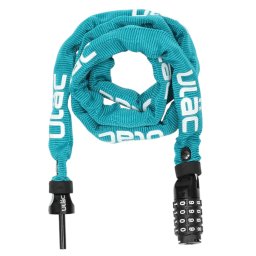 Antifurt Ulac 52nd Street cu cifru, otel calit ultra-rezistent, lungime 120cm, rezistent la taiere sau rupere, turcoaz