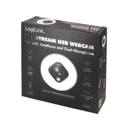 Camera web Webcam FHD 76° Dual-Mikro Autof. Ringlicht Stativ ,Negru