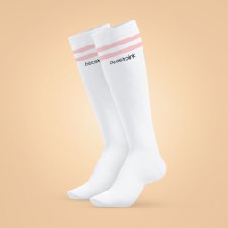BeastPink Șosete Knee High Socks White M