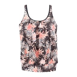 BUFFALO Tankini top maro închis / portocaliu piersică / portocaliu somon / negru