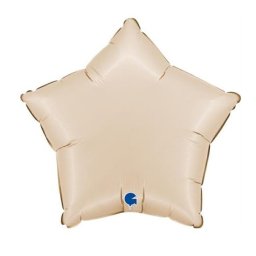 Balon Folie Stea, Satin Ivory, 46 cm, 192000SCR