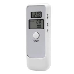 Tester de Alcoolemie digital functie de ceas cronometru Alb
