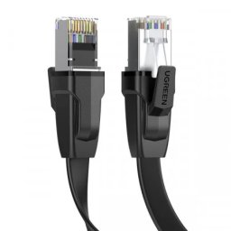 Cablu LAN Ugreen Ethernet Cat.8 U / FTP plat 1m negru (NW134)