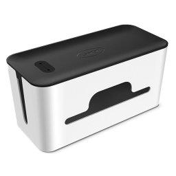 Caseta Organizatoare de Cabluri Ugreen 30398 LP110, 42,5x17,5x15,5 cm, Negru cu Alb