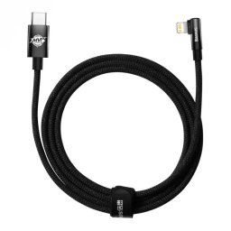 Cablu Baseus MVP 2 Elbow USB Type-C/Lightning, pentru si transfer de date , 20W, 2m, negru