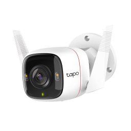 Camera Supraveghere WIFI, wireless TAPO C320WS 4MP audio bidirectional, alarma vizuala si sonora, slot card