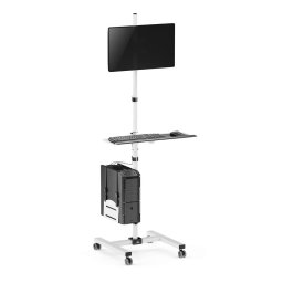 Suport profesional, stație de lucru computer mobil pe roți, max 17"-32", max 20kg, MC-793