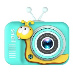 Camera pentru copii HD 1080P Melc Turcoaz