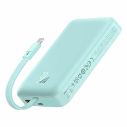 Baterie externa Magnetic Mini Wireless 10000mAh 30W USB-C Albastru deschis