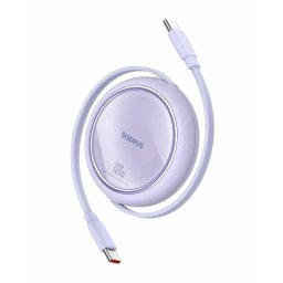 Free2Draw Mini, Retractabil, USB-C la USB-C, 100W, 1m Violet