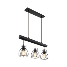 Lustră pe cablu MINA 3xE27/60W/230V Globo 15326-3NB