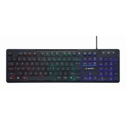 Tastatura KB-UML-02 Tastatura, Negru, USB, Cu fir, 3 niveluri de luminozitate, 104 taste