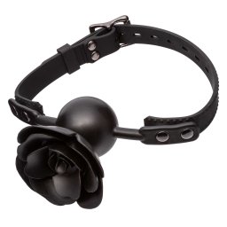 California Exotics Forbidden Removable Rose Gag Black