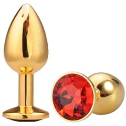 Dildo metalic Rosy Medium Red Diamond