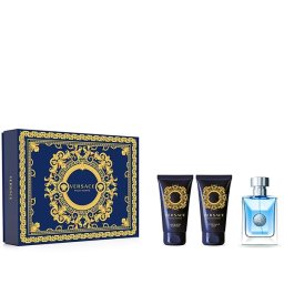 Set Versace Pour Homme, Barbati, Eau De Toilette 50ml + Balsam after shave 50ml + Gel De Dus 50ml
