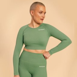 BeastPink Tricou pentru femei Hyper Crop-Top Olivine XL