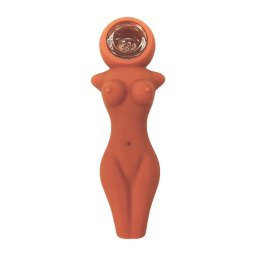 Urban Crew Pipa silicon/sticla Girl Nude tan 12cm