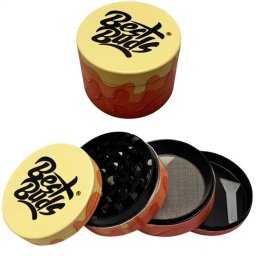 Grinder Best Buds Gelato Mango Peach metalic premium galben-orange 4 Parti Ø50mm