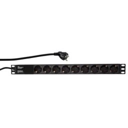Prelungitor LogiLink PDU9C03 surge protector Black 9 AC outlet(s) 230 V 2 m