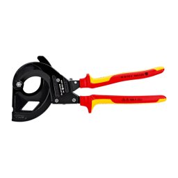 Foarfeca VDE KNIPEX cu clichet pentru cabluri armate cu sarma otel SWA O45 mm, 380 mm ², 315 mm, fabricata A n Germania 95 36 315 A