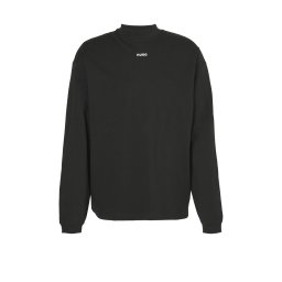HUGO Tricou 'Dapaso' negru / alb