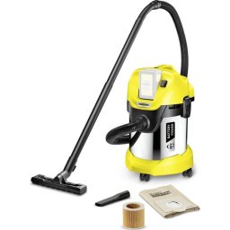 Aspirator uscat-umed WD 3 Battery Premium, 36 V, 17 l, Negru/Galben
