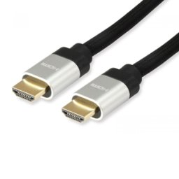 Cablu Premium HDMI Equip 8K Ultra High Speed, HDR Dynamic, eARC, conectori auriti cu carcasa din aluminiu, 5m, Black, 119383