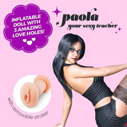 Crushious Paula Profesoara Ta Sexy Papusa Gonflabila cu Masturbator Detasabil