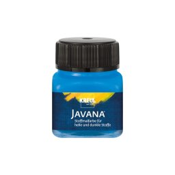 Vopsea pentru textile deschise și închise la culoare Javana, 20 ml, albastru