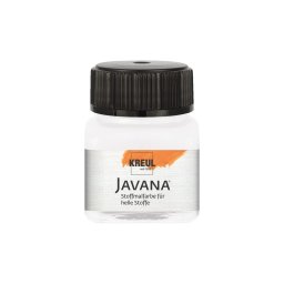 Vopsea pentru textile deschise la culoare Javana, 20 ml, alb