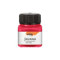 Vopsea pentru textile deschise la culoare Javana, 20 ml, rosu carmin