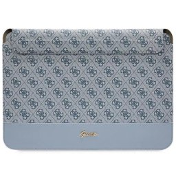 Husa 14 inch "Stripe Metal Logo", Albastru - Scut Compact pentru Laptopul Tau